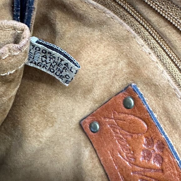 Patricia Nash Crossbody Bag Brown Leather Tooled Embossed Distressed Francesca - Picture 13 of 16